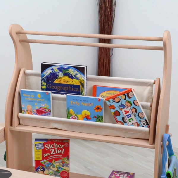 Halber Spielständer als Leseecke Bücherrei Regal verwendbar