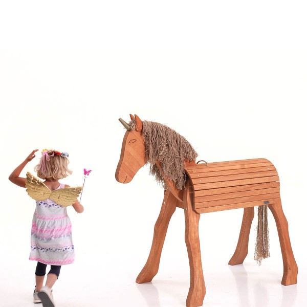 Zauberhafter Engel und magisches Einhorn