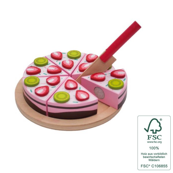 Erdbeerkuchen - Tanner Kinderspielzeug - Mit FSC Siegel Erdbeerkuchen - Tanner Kinderspielzeug - Mit FSC Siegel