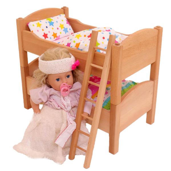Puppenbett mit Bettwäsche Puppenbett mit Bettwäsche