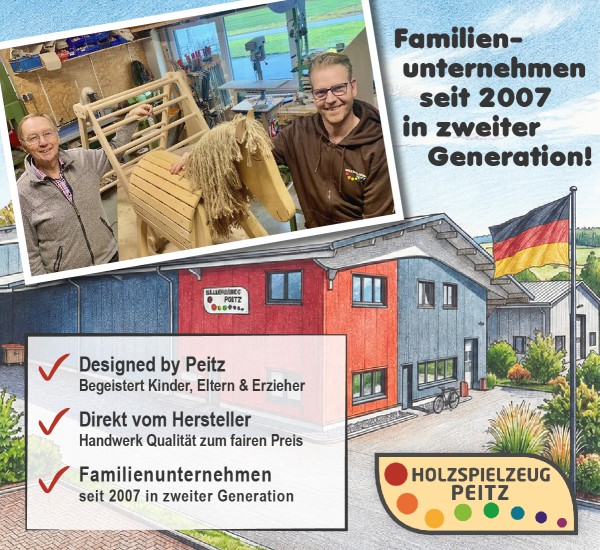 Holzspielzeug Peitz ist ein Familienunternehmen aus Delbrück