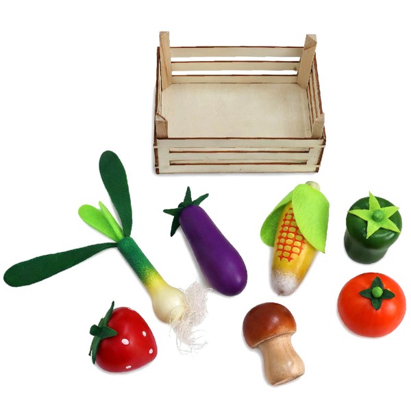 Stiege mit obst - Einzeln im Detail gezeigt