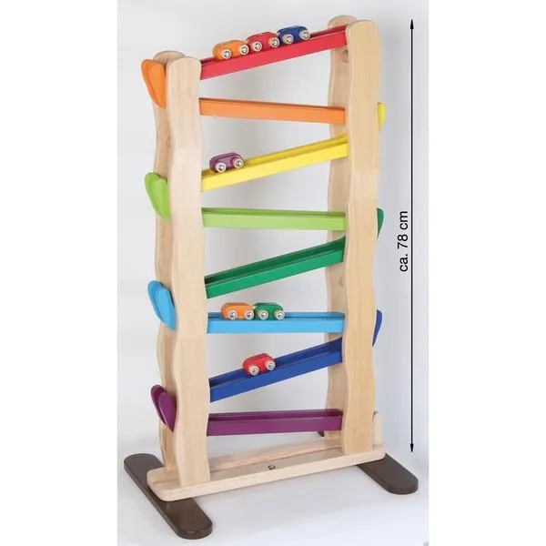8 stufige auto rollbahn - bunte rollbahn - hochwertiges kinderspielzeug 8 stufige auto rollbahn - bunte rollbahn - hochwertiges kinderspielzeug