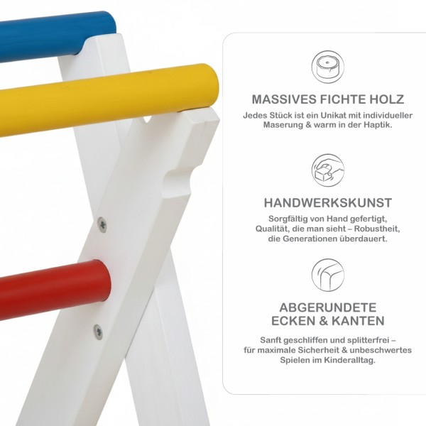 Detailaufnahme der Holz Hindernis Hürde – saubere Kanten, stabile Verarbeitung und hochwertige Materialien