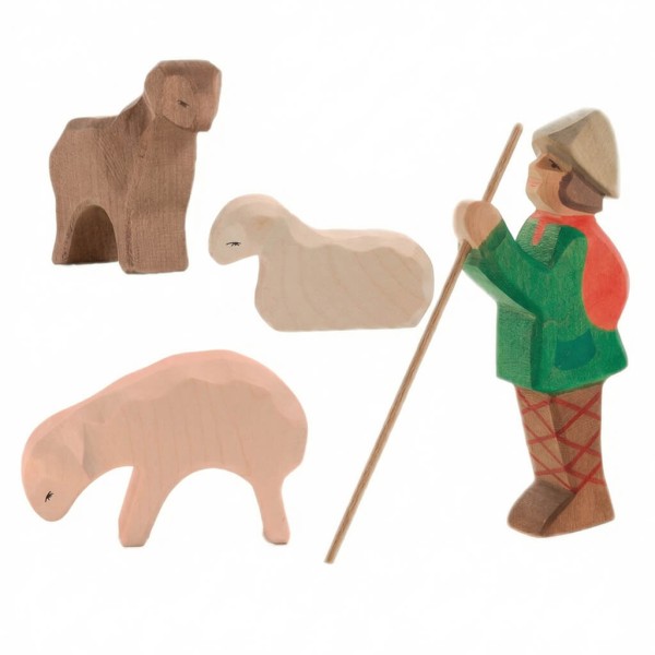 Hirte mit Schafherde Set