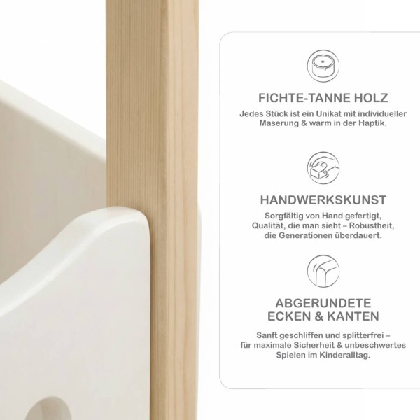 Hochwertige Holzqualität und Verarbeitung beim Hobby Horse Stall STALLO