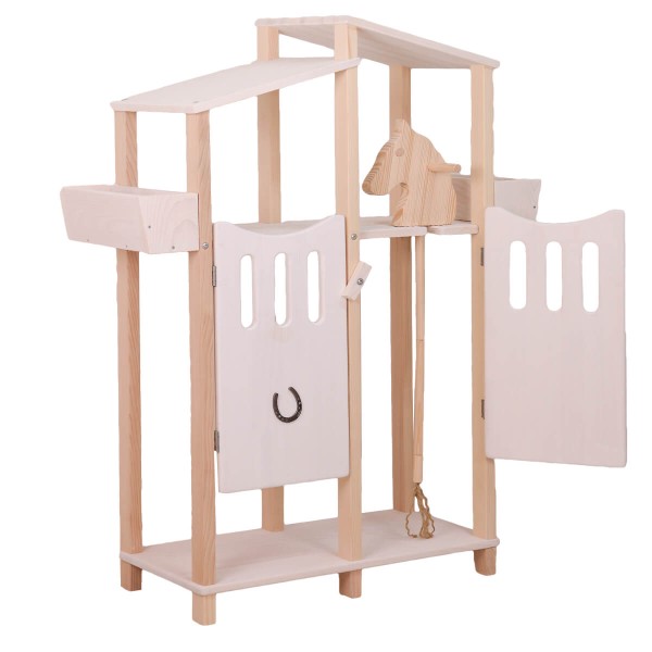 Steckenpferd aus Holz im Hobbyhorses Stall