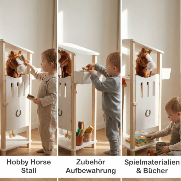 Hobby Horse Stall als Stall Aufbewahrung und Spielmöbel im Kinderzimmer