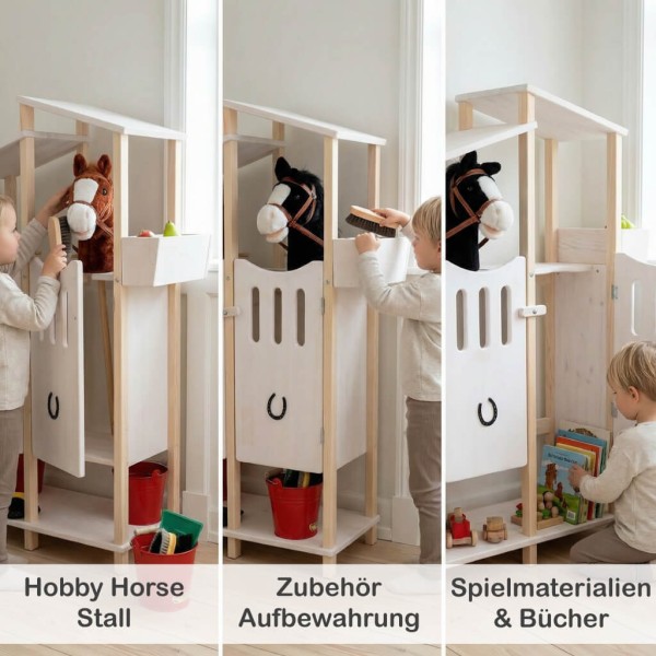 Hobby Horse Stall als Stall Aufbewahrung und Spielmöbel im Kinderzimmer