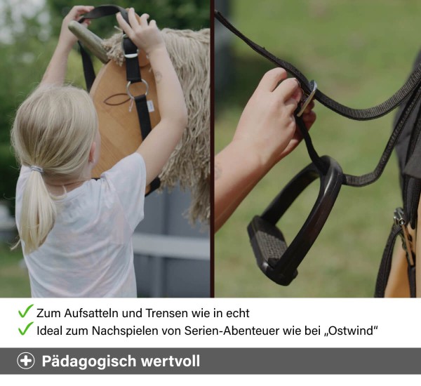 Voltigierpferd pädagogisch wertvoll - Zum Aufsatteln und Trensen wie ein Profi - Ideal zum Nachspielen der Ostwind-Serie