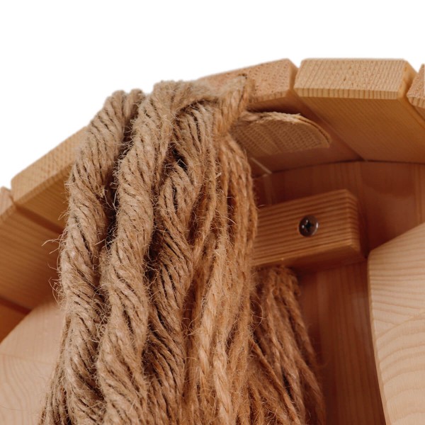 Holzpferd mit Mähne - Detailansicht Schweif Holzpferd mit Mähne - Detailansicht Schweif