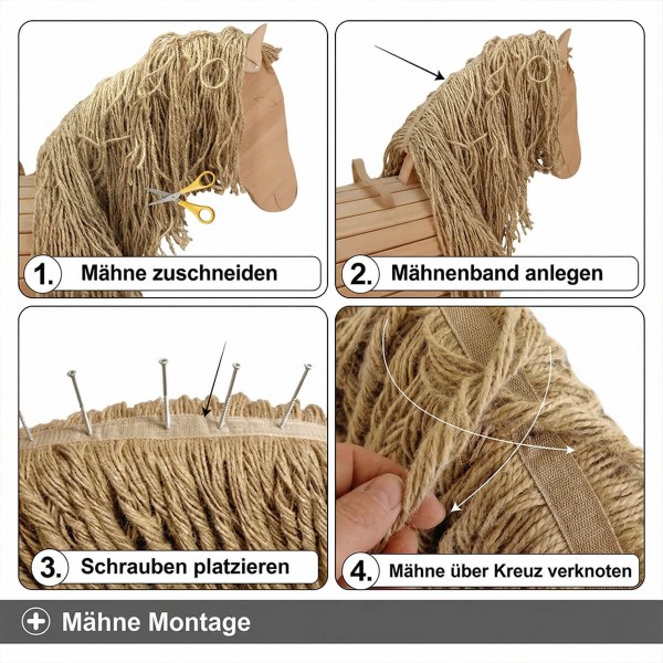 Pferdemähne Montage