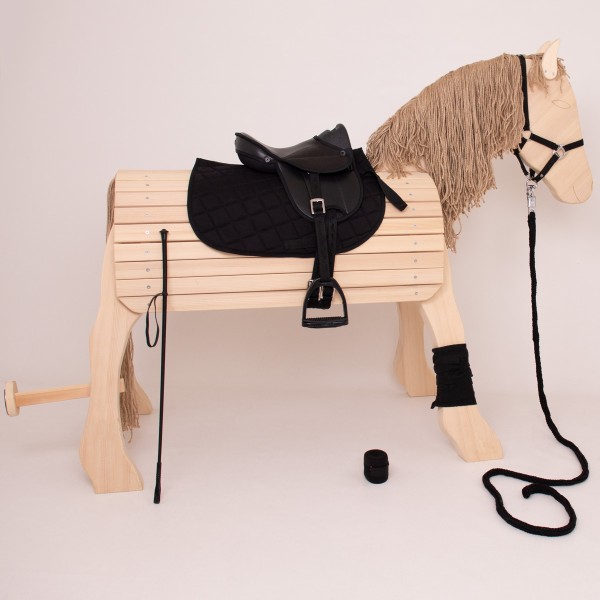 Kinder Reitgerte AMELIE in Pink mit Herz | Spielzeug Gerte für Holzpferde und Hobby Horsing