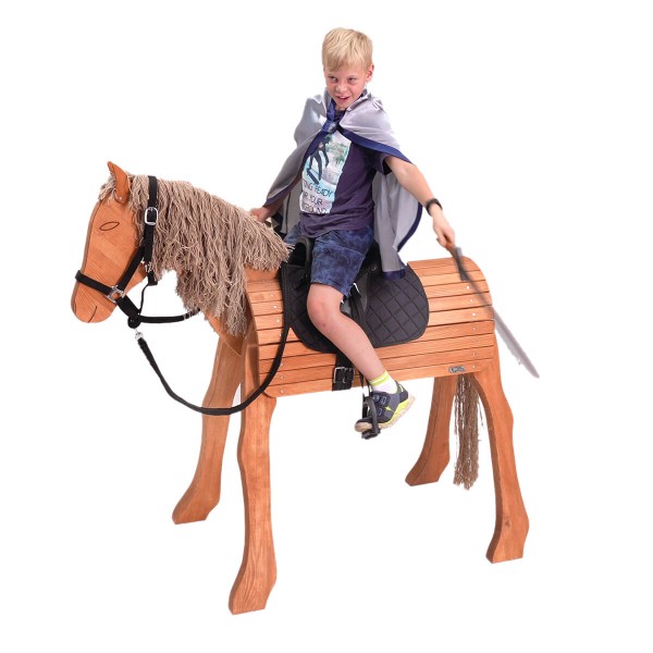 Holzpferd für Pferdeliebhaber und Ritter