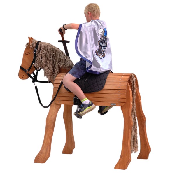 Pferd aus Holz für kleine Ritter und Kämpfer