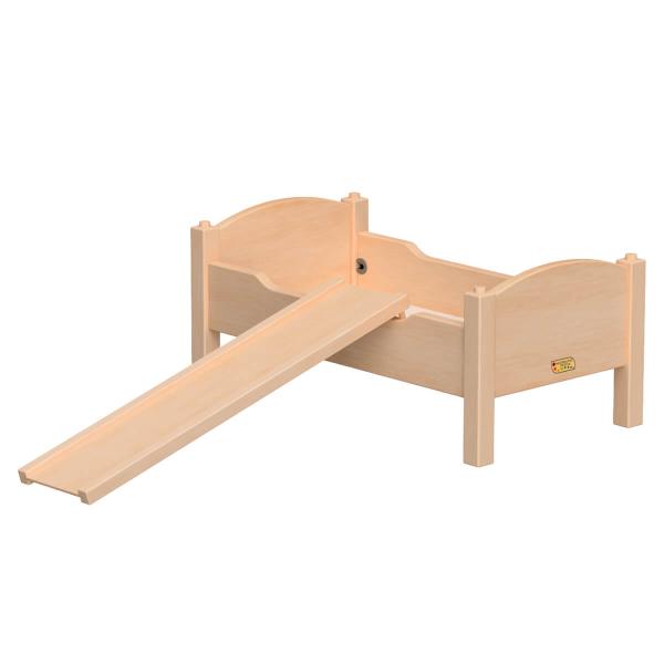 Puppenbett Rutschbrett aus Massivholz Puppenbett Rutschbrett aus Massivholz
