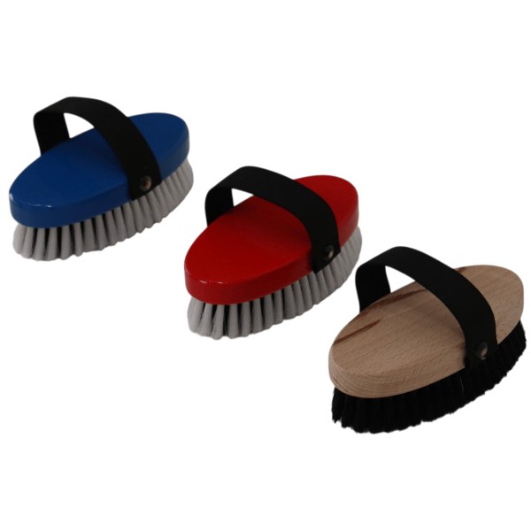 Kardätsche aus Holz für Kinder zum Putzen von echten Pferden und Holzpferden