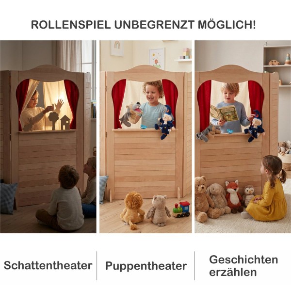 Kasperletheater vielseitig nutzbar Schattentheater Puppenspiel Geschichten