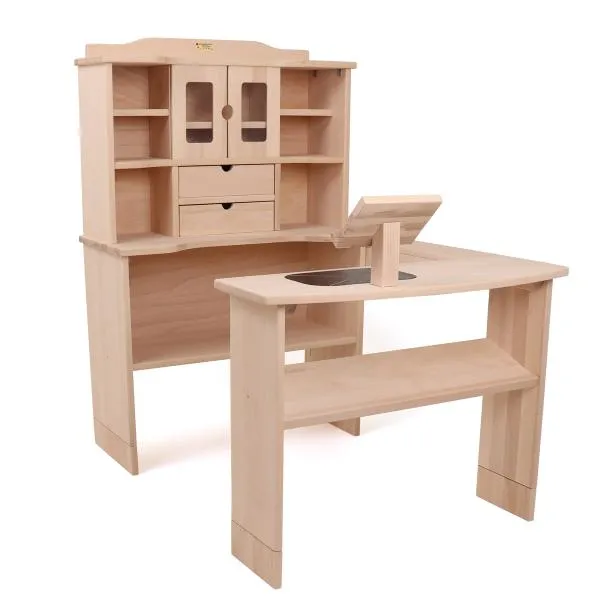 Neuer Kinder Kaufmannsladen 3011 aus Massivholz - jetzt auch höhenverstellbar und mit verbesserter Theke Neuer Kinder Kaufmannsladen 3011 aus Massivholz - jetzt auch höhenverstellbar und mit verbesserter Theke