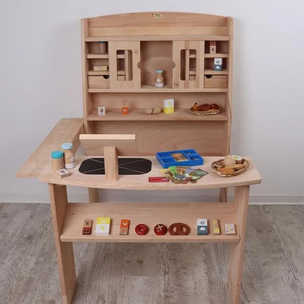 Kinder Bäckerei Spielzeug Set 90-teilig mit Brotkorb, Brot, Backzutaten & Kasse Kinder Bäckerei Spielzeug Set 90-teilig mit Brotkorb, Brot, Backzutaten & Kasse
