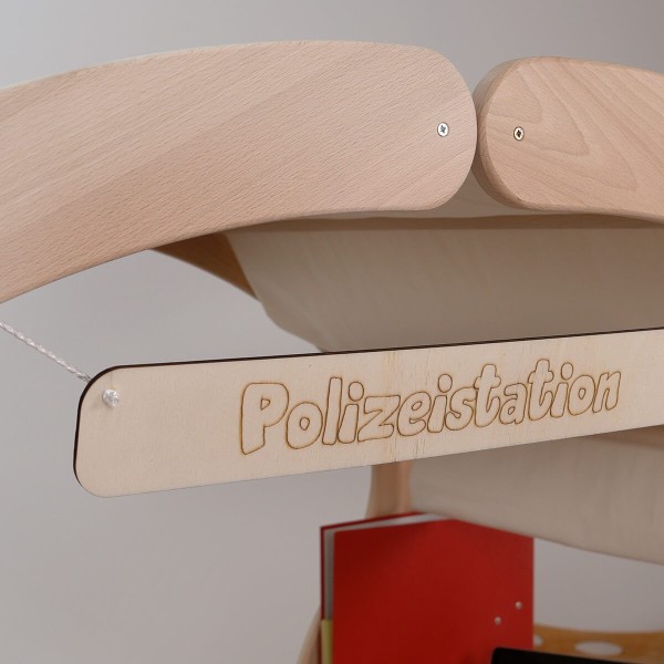 Kinder Gefängnis mit Polizeistation Schild Kinder Gefängnis mit Polizeistation Schild