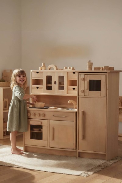 Kinderküchen Zeile für Kinder zum Spielen - Waldorf