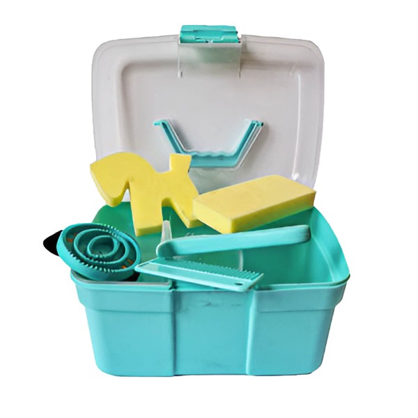 5-teiliges Putzset für Kinder mit allen enthaltenen Pflegeutensilien und Putzbox 5-teiliges Putzset für Kinder mit allen enthaltenen Pflegeutensilien und Putzbox