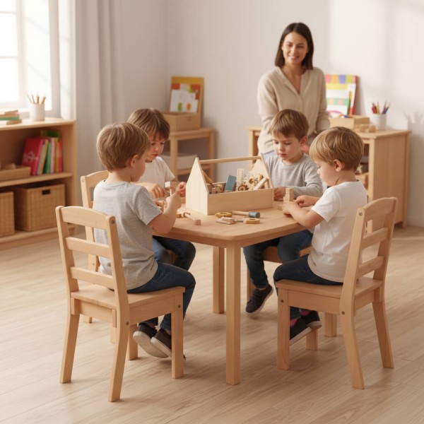 Kinder Werkzeugkasten Holz auf Werkbank – fördert Motorik und Kooperation in der Kinderwerkstatt Kinder Werkzeugkasten Holz auf Werkbank – fördert Motorik und Kooperation in der Kinderwerkstatt