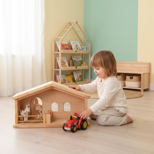 Krippenstall als Bauernhof