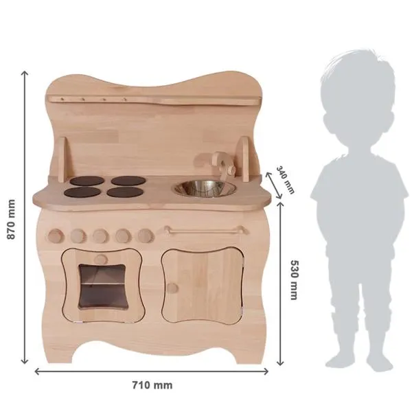Kinderküche "Schneewittchen" | Spielküche mit verspieltem Design | 2015