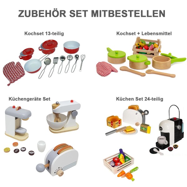 Passendes Kinderküchen Zubehör Set direkt mitbestellen