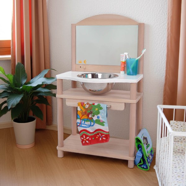 Kinderwaschbecken Tisch aus Holz