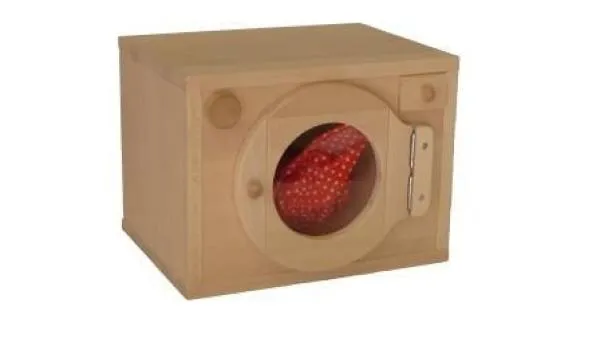 Spielwaschmaschine aus Holz solide Erweitung für hochwertigen Montessori Spielständer