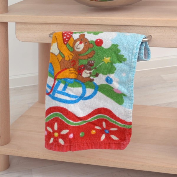 Kinderwaschtisch Montessori mit Halter für Handtücher
