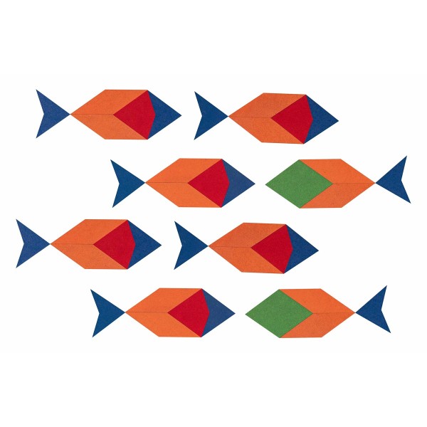 LegeART Legespiel aus Holz mit mehreren Fisch-Motiven
