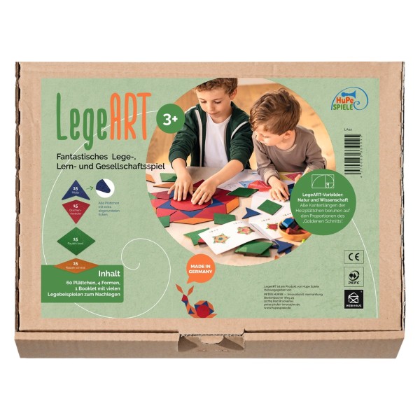 Verpackung des LegeART Legespiels ab 3 Jahren