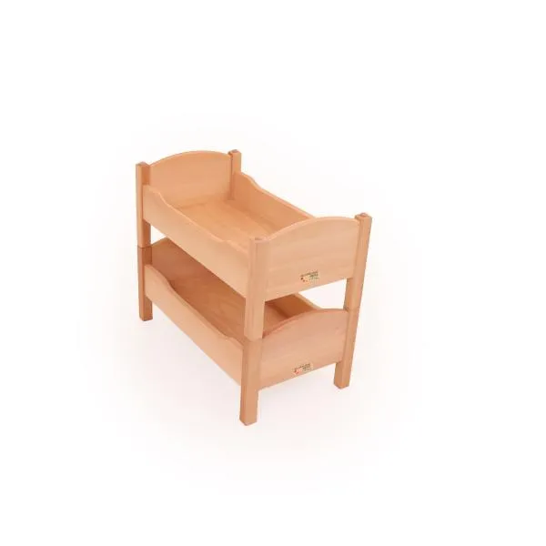 Hochbett-Massivholz-Etagenbett-Buchenholz-robuste-stabile-Ausführung-für Kuscheltiere und Puppen Hochbett-Massivholz-Etagenbett-Buchenholz-robuste-stabile-Ausführung-für Kuscheltiere und Puppen