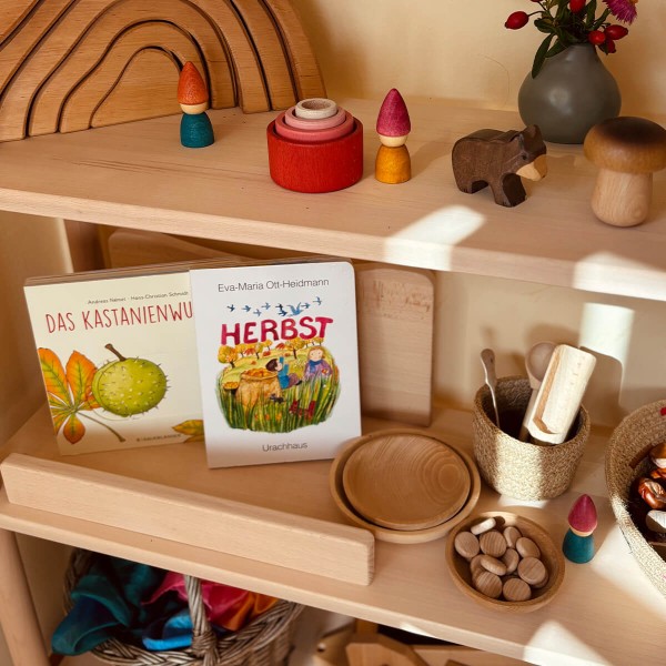 Montessori Bücherregal zum Spielen, dekorieren und bestaunen Montessori Bücherregal zum Spielen, dekorieren und bestaunen