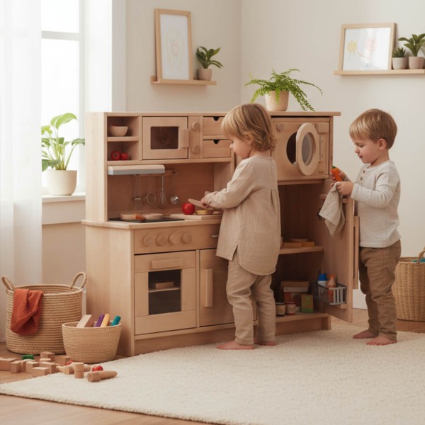 Montessori Kinderküche für Kleinkinder - Spielend den Alltag erleben Montessori Kinderküche für Kleinkinder - Spielend den Alltag erleben