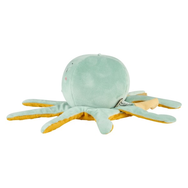 Rückansicht der plüschigen Handpuppe Oktopus von Sterntaler für das Kasperletheater