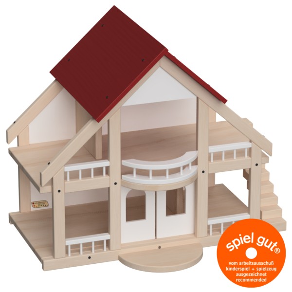 Puppenhaus Villa weiß aus Holz