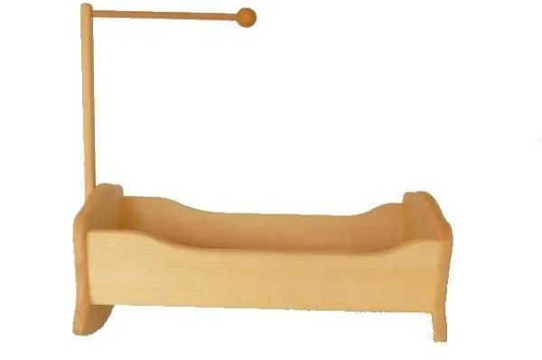 Holzspielzeug-massive Holz-Puppenwiege hochwertige Puppenmoebel - Puppenbett,Etagenbett,Doppelbett,Puppe,Etagebett,Puppenbett aus Holz, Baby Wiege mit vielseitigen Einsatzmöglichkeiten-Himmelstange und Himmel optional Holzspielzeug-massive Holz-Puppenwiege hochwertige Puppenmoebel - Puppenbett,Etagenbett,Doppelbett,Puppe,Etagebett,Puppenbett aus Holz, Baby Wiege mit vielseitigen Einsatzmöglichkeiten-Himmelstange und Himmel optional