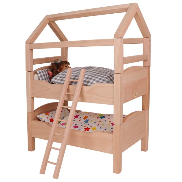 puppenbett mit zapfenverbindung