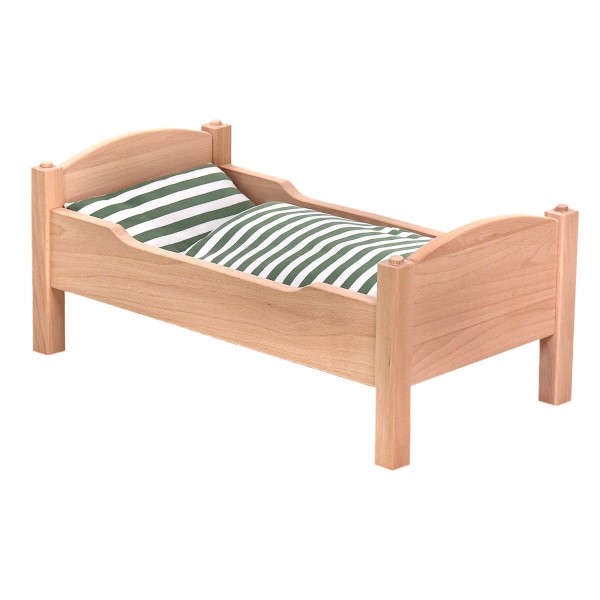Bettwäsche für Puppenbetten - 3-teilig mit Matratze, Kissen & Decke Bettwäsche für Puppenbetten - 3-teilig mit Matratze, Kissen & Decke