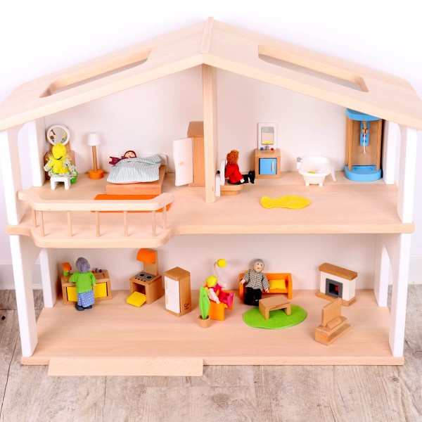 Peitz Puppenhaus mit Puppenmöbel