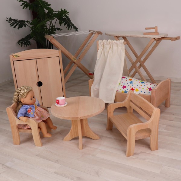 Puppentisch aus Holz - Puppenmöbel Puppentisch aus Holz - Puppenmöbel