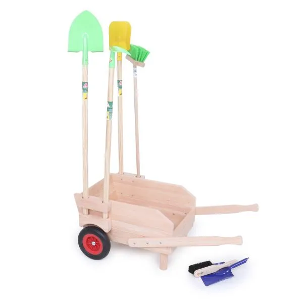 Kinder Schubkarre | Sackkarre aus Naturholz für Kinder Kinder Schubkarre | Sackkarre aus Naturholz für Kinder