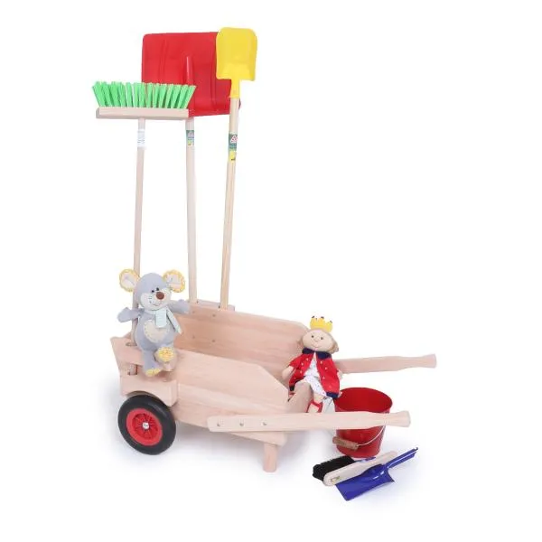 Kinder Schubkarre | Sackkarre aus Naturholz für Kinder Kinder Schubkarre | Sackkarre aus Naturholz für Kinder