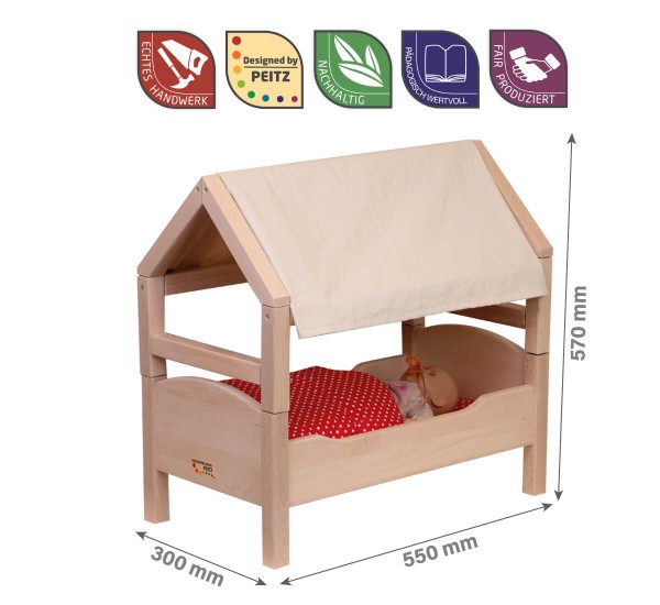 puppenbett geoelte ausführung