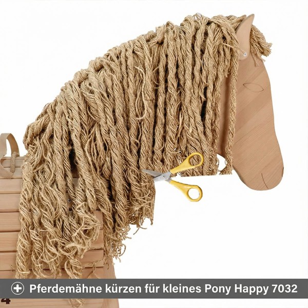 Sisal Mähne für kleines Pony Happy 7032 kürzen